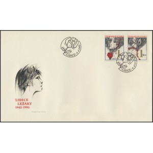 2539-2540 FDC - 40. výročí zničení Lidic a Ležáků